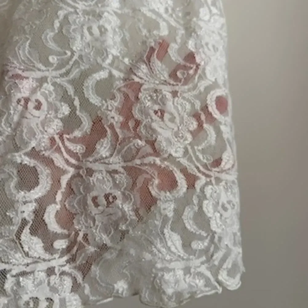 Vintage Y2K Cinema Etoile Ivory Cream Lace Bridal Chemise Lingerie Size XL NWT